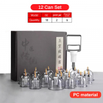 12/20/24 jars Health Vacuum Cupping Set skin Scraping Massager body Heating guasha Suction cups Therapy set health care portable