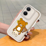 Pehme silikoonist ruudukujulise redeli mustriga telefoni&uuml;mbris, t&auml;ielikult kattev, kaamera p&otilde;rutuskindel kaitse, kummist &uuml;mbris Vivole Vivo Y22 tumepunast v&auml;rvi