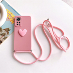 Note11s Crossbody Lanyard Love Heart &uuml;mbris Xiaomi Redmi Note 11 12 Pro jaoks 4g 5g 10 9 8 7 10s 9s 11pro 10pro juhtme silikoonkate Redmi Note 11 4g