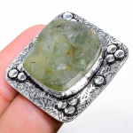 Prehnite Handmade 925 Sterling Silver Jewelry Ring Size 5.5 j7m72