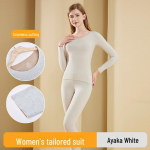 Naiste &otilde;mblusteta siidist ka&scaron;miirist termopesukomplekt &ndash; s&uuml;gis-talvine k&uuml;tte&uuml;likond XL