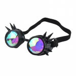 Steampunk Prillid P&auml;ikeseprillid Mehed Naiste Kaleidoskoop Prillid Rave Festival Holograafiline Retropidu Cosplay Goggle Prillid must