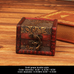 Hiina stiilis vintage puidust ehtekarp lukuga nipsasjakeste pakkimiskarp s&otilde;rmuse jaoks, k&auml;ev&otilde;rud, k&otilde;rvar&otilde;ngad, k&otilde;rvaklapid, hoiukarbid