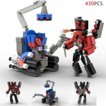 Moc Skibidi WC-figuurid Mudelplokid Titan Kaameramees K&otilde;larman Ehitusm&auml;nguasjad Pidu Halloweeni kaunistus Poistele Kingitused