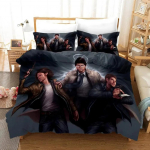 Supernatural voodipesukomplekt Poistele T&uuml;drukutele &Uuml;heinimese Queen Suuruses Tekikott Padjap&uuml;&uuml;r Voodi Poistele T&auml;iskasvanute Mood Kodu Tekstiil EU single(135x200cm)