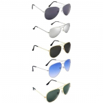 Dervin Unisex-T&auml;iskasvanute Unisex T&auml;iskasvanute Aviator polariseerimata p&auml;ikeseprillid (Pakis 5)