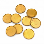 Disques de reliure - we r memory keepers - bronze - 9 pcs - plastique - 3 cm de diam&egrave;tre