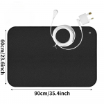 Maandusmatt une jaoks Energia valu leevendamine P&otilde;letik Tasakaal Wellness Maaga &uuml;hendatud teraapia juhtiva vaiba maandamiseks UK Plug must