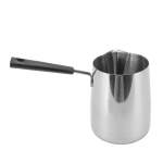 Kohvikann, tahke disainiga 304 roostevabast terasest pika k&auml;epidemega kuumakindel piimavahustamiskann L