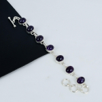 &Otilde;rn Amet&uuml;st V&auml;&auml;riskivi K&auml;sitsi valmistatud 925 Sterling H&otilde;be K&auml;ev&otilde;ru, Amet&uuml;st H&otilde;be K&auml;ev&otilde;ru Naisele, Unisex K&auml;ev&otilde;ru, Emadep&auml;eva Kingitus 8" lilla