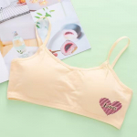 T&uuml;drukutele m&otilde;eldud spordirinnahoidja, laste top camisole aluspesu Noorte puberteediealiste teismeliste t&uuml;drukute rinnahoidja vanuses 8&ndash;16 aastat one size valge