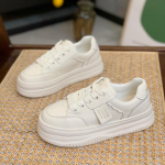 Paksutallalised platvormkingad naiste kevad-s&uuml;gis mitmek&uuml;lgsed hingavad v&auml;ikesed valged kingad k&otilde;rgendatud spordi-vabaajakingad naiste tossud 40