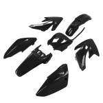 Mootorratta poritiiba kere kaitsekomplekt ABS plastist kulumiskindel, vananemiskindel asendus CRF 70 mustale