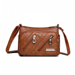 V&auml;ike kandikott Mitmekihiline naistekott Retro suure mahutavusega &otilde;lakott Ema Crossbody kott pruun