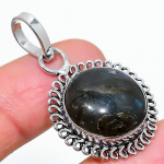 Labradorite Handmade 925 Sterling Silver Jewelry Pendant 1.65 g8z45