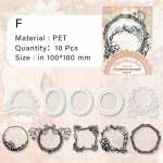 10 tk/pakk Kawaii pitskleeps Vanaaegne pits S&uuml;da Raam Armsad Ise-tee Dekoratiivkleepsud Kunstik&auml;sit&ouml;&ouml; Scrapbooking jaoks