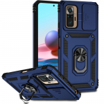 Xiaomi Redmi Note 10 10S &uuml;mbrise autohoidja r&otilde;nga telefoni &uuml;mbris jaoks Redmi Note 10 Pro Max Note10 S liugkaamera armor tagakaas For Redmi Note 10 4G sinine