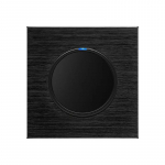 Depoguye 1 Gang 1 Way Juhusliku kl&otilde;psuga sisse/v&auml;lja seinavalgusti l&uuml;liti Majapidamise LED Musta punkti l&auml;htestamine Paneel EU &Uuml;hendkuningriik Prantsusmaa pistikupesa 250 V 1gang1way