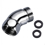 4.2cm Shower Head Elbow Adapter G1/2 135&deg; for Pipe inch Female and Male with Rubber