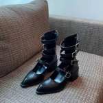 Gootikaliistudega Kingad Terava Ninaga Punk Kost&uuml;&uuml;m Must Uued Kevadised Naiste Kingad 35