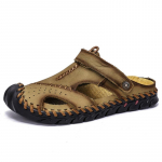 38&ndash;48 suvised meeste suured nahast rannasandaalid 38 khaki