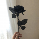 Gooti must roos Kunstlilled Simulatsioonililled Valentine Roses Lilled must