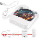 V&auml;line kaasaskantav CD-m&auml;ngija autole - Automaakne CD-m&auml;ngija USB-pordi ja AUX-pordiga, Universaalne USB CD-m&auml;ngija autole, s&uuml;learvutile, telerile, arvutile