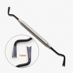 1 pc or 2 pcs or 3 pcs Titanium Dental Implant Gingival Retraction Dental Gum Separator Isolation Surgical Tool Gingival Retractor Double Ends 1 piece 4.5mm