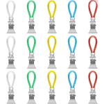 15 tk R&auml;tikuklamber K&ouml;&ouml;gir&auml;tikute Klamber Teer&auml;tikute Klambrid Riputamiseks Aasaga Riidekonksu Klamber Riidepuud Kodu K&ouml;&ouml;gi Vannitoa Kappide jaoks R&auml;tikute Riputamiseks 15pcs mitmev&auml;rviline