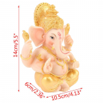 Kuldne Lord Ganesha Buddha kuju Elevandijumal skulptuurid Ganeshi kujukesed