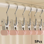 5/10 tk Upgrade laiem kapp riiete korraldaja J&auml;lgedeta riidel&otilde;ksud riidepuud koos konksudega p&uuml;ksid sokid kuivatamine riidepuud 5Pcs