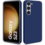 Kaitse&uuml;mbris Samsung Galaxy S23 jaoks, silikoonist, p&otilde;rutuskindel, pehme ja vastupidav, sinine