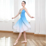 Pikk T&auml;iskasvanud Naised Lapsed Balleti Tutu Kleit Gradient Moodsad Tantsukost&uuml;&uuml;mid Etendus Ballerina &Scaron;ifoon Balleti Kleit S
