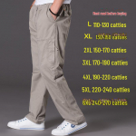 Meeste suvised t&ouml;&ouml;riided, vabaaja pestud puuvillased p&uuml;ksid, mitme taskuga, pluss suurus M-6XL 2XL (160-180 kg)