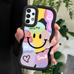 V&auml;rvitud mustriga Big Wave Edge pehmest silikoonmaterjalist Macaron telefoni&uuml;mbris, p&otilde;rutuskindel kaitsev kummist korpus Samsung Xiaomi Poco Redmi jaoks Redmi 13 roosa