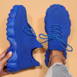 Platvorm valged kingad Naiste uued Ins Moodsad s&uuml;gisene mitmek&uuml;lgsed muffinid Kerged vabaaja sportlikud k&otilde;rgust suurendavad sisetallad naiste kingad 42 tumesinine v&auml;rv