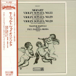 LP plaat WALTER BARYLLI, PAUL BADURA SKODA - Mozarti viiulisonaat nr 33 F-duuris IWB60017 WESTMINSTER Jaapan Obi Klassikaline Kasutatud