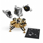 1023 tk tellistest Kosmoseuuringute mudel ehitusklotsid/Apollo Kuu moodul 3 miniatuurse astronautiga Kogutav m&auml;nguasi lastele