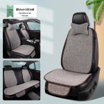 Nelja aastaaja hingav puuvillasegu autokatte kate - libisemiskindel, higiimav, universaalne sobivus Single Rear 1 Piece