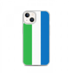 Coque iPhone &ndash; mitmev&auml;rviline &ndash; Drapeau Sierra Leone &ndash; Souple &ndash; TPU &ndash; &uuml;hilduv iPhone 13