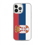 Coque iPhone &ndash; Drapeau Serbie &ndash; iPhone 13 Pro Max &ndash; Supp &ndash; Mitmev&auml;rviline &ndash; Vertikaalne