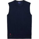 Polo Ralph Lauren SS25 &Uuml;hev&auml;rviline L&otilde;tv Varrukateta &Uuml;mmarguse Kaelusega Tanktop Naiste topid S&uuml;gavsinine WMPOSWENC021157-400 XS