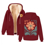 Meeste ja naiste mood Sama mantel fliisist paksu kapuutsiga kapuutsiga kardigan M