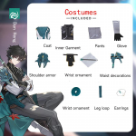 Broken Star Dome Railway Danheng Cos Kost&uuml;&uuml;m Cosplay Anime Antiikkost&uuml;&uuml;mide komplekt meestele S