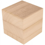Objet en bois - Art&eacute;mio - Cube en bois - 10 cm - D&eacute;coration enfant - Mixte