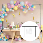over The Table Rod Stand with Clamp ,Table Arch Hanging Accessory for Craft Banner Display,