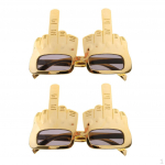2 Novelty Middle Finger Gesture Sunglasses The Bird glasses for