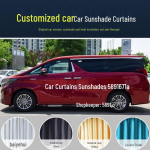 Toyota Alphard 10/20/30 Seeria Privaatsus P&auml;ikesekaitsekardinad Kahe Riiuliga Front window pair [specify model + color]