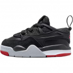 Air Jordan 4 RM TD Bred Beebiketsad Must Varsity-Punane Valge FQ7937-061 23.5