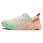 Hoka One One Clifton 8 Mitmek&uuml;lgsed Mugavad Kangast Libisemiskindlad Vastupidavad Madalad Vabaaja Jooksukingad Naiste toss Roosa Roheline 1119394-SGAS 36